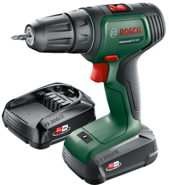 Акумуляторний дриль-шуруповерт Bosch UniversalDrill 18V (4053423225167) - зображення 1