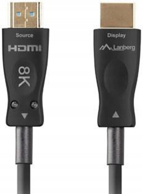 Kabel Lanberg HDMI – HDMI v2.1 20 m Black (CA-HDMI-30FB-0200-BK) - obraz 2