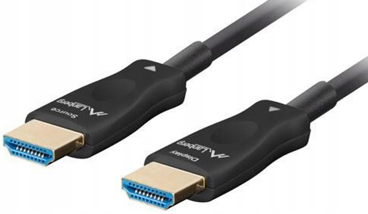 Kabel Lanberg HDMI – HDMI v2.1 20 m Black (CA-HDMI-30FB-0200-BK) - obraz 3