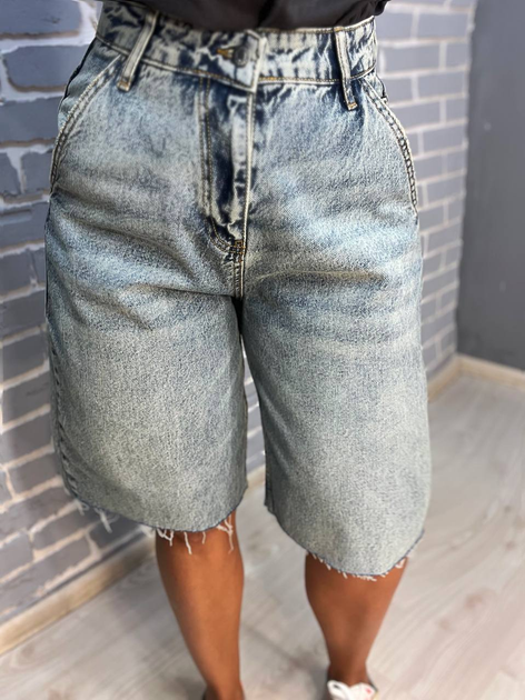 Шорты женские джинсовые SL Denim 1001 бермуды SKATER косые карманы ...