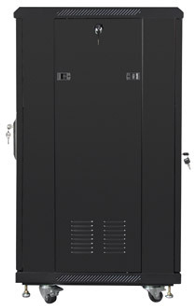 Szafa serwerowa Lanberg 19" 22U 600x600 Black (FF01-6622-12B) - obraz 4