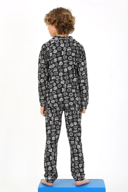 Пижама Vitmo 170 см Черный (2125000864846) - Фото 2 Пижама Vitmo 170 см Черный (2125000864846) - изображение 2
