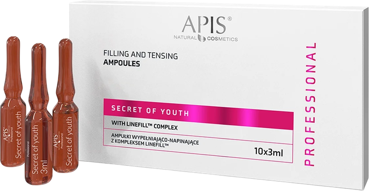 Ampułki do twarzy Apis Secret Of Youth z kompleksem Linefill 10 x 3 ml (5901810051495) - obraz 1