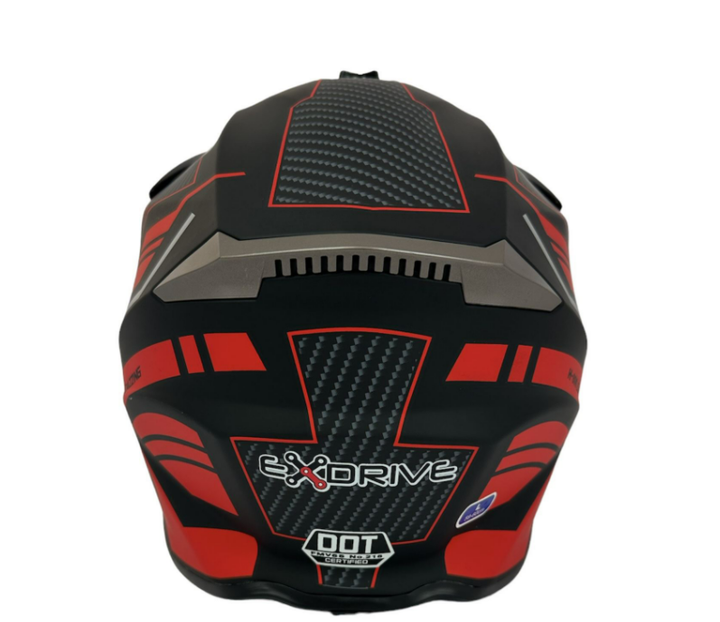 Шлем кроссовый EX-806 Dazing Red размер S - изображение 3