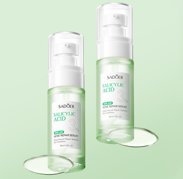 Відновлююча сироватка АНТИ АКНЕ Sadoer Salicylic Acid 3% Acne Repair Serum 30 ml (6942349712616) - Фото 5 Відновлююча сироватка АНТИ АКНЕ Sadoer Salicylic Acid 3% Acne Repair Serum 30 ml (6942349712616) - зображення 5