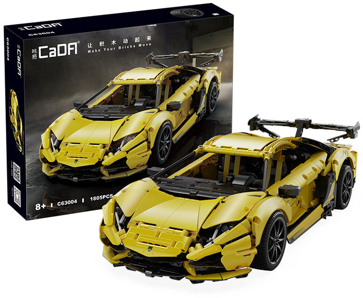 Klocki konstrukcyjne CaDa C63004W Sports car LP700 49 cm 1:10 1805 szt (6948061929073) - obraz 1