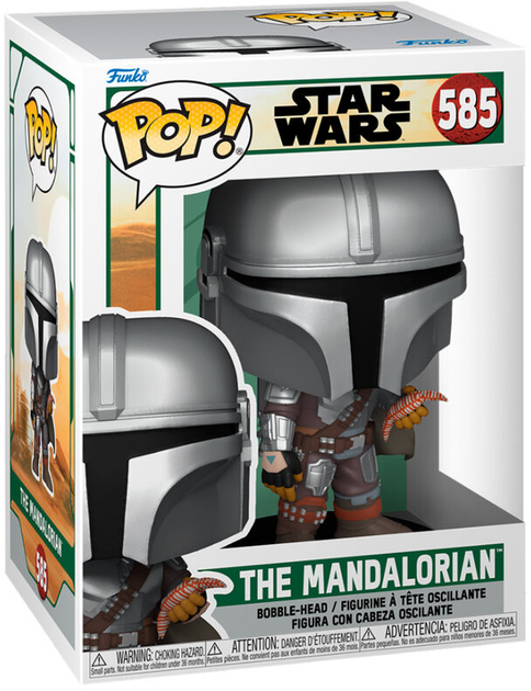 Figurka Funko Pop! Star Wars The Book of Boba Fett The Mandalorian With Pouch 9 cm (889698686549) - obraz 1