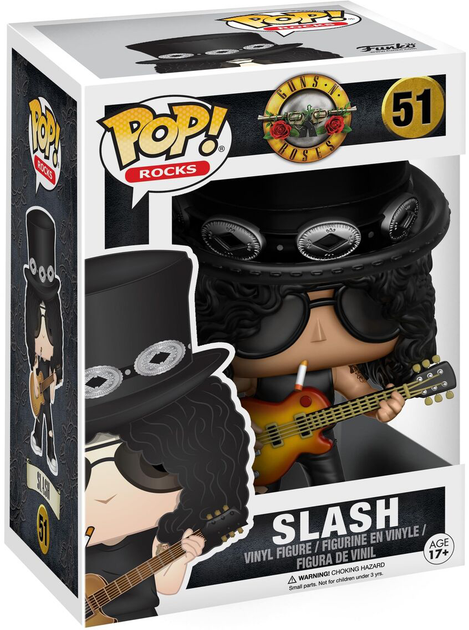 Фігурка Funko Pop! Rocks Guns N Roses Slash 9 см (889698106870) - зображення 1