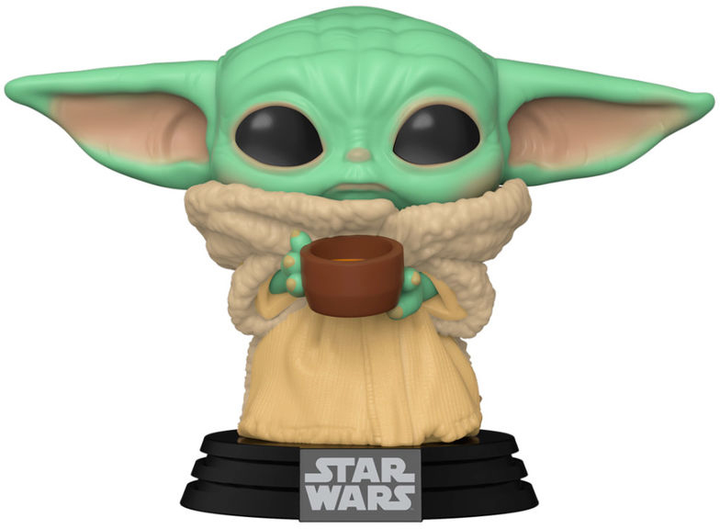 Фігурка Funko Pop! Star Wars Mandalorian The Child with Cup 9 см (889698499330) - зображення 3