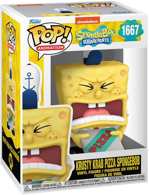 Figurka Funko Pop! Sponge Bob Krusty Krab Pizza Spongebob 9 cm (889698757386) - obraz 1