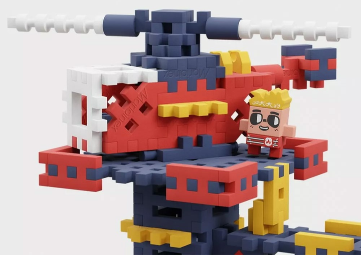 Klocki konstrukcyjne Marioinex Mini Waffle City Remiza Strażacka 280 szt (5903033906279) - obraz 4