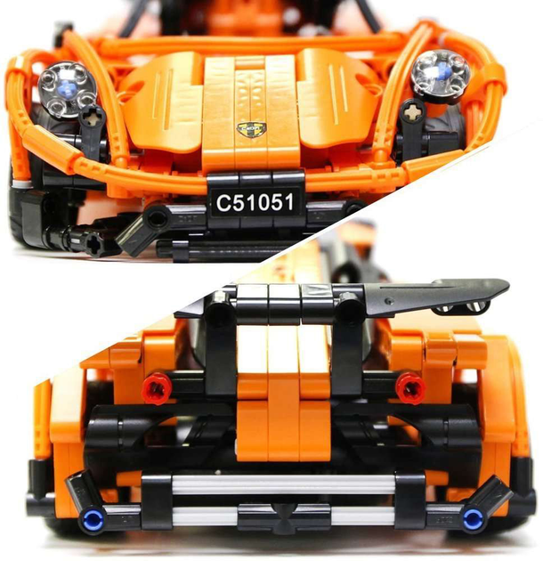 Klocki konstrukcyjne CaDa C51051W Sports Car Porsche 918 zdalnie sterowany 421 szt (6948061924733) - obraz 7