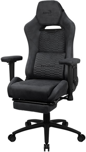 Fotel gamingowy Aerocool ROYAL AeroSuede Slate Grey (AEROROYAL-SLATE-GREY) - obraz 5