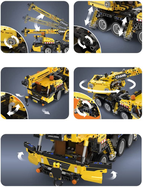 Klocki konstrukcyjne CaDa C65005W Mobile Crane 37 cm 658 szt (6948061927598) - obraz 7
