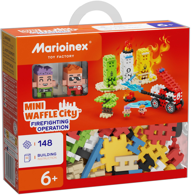 Конструктор Marioinex Mini Waffle Fireman's Action 148 елементів (5903033906286) - зображення 1