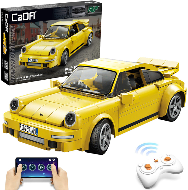 Конструктор CaDa C51079W RUF CTR 2017 Yellowbird на дистанційному управлінні 222 елементи (6948061929318) - зображення 2