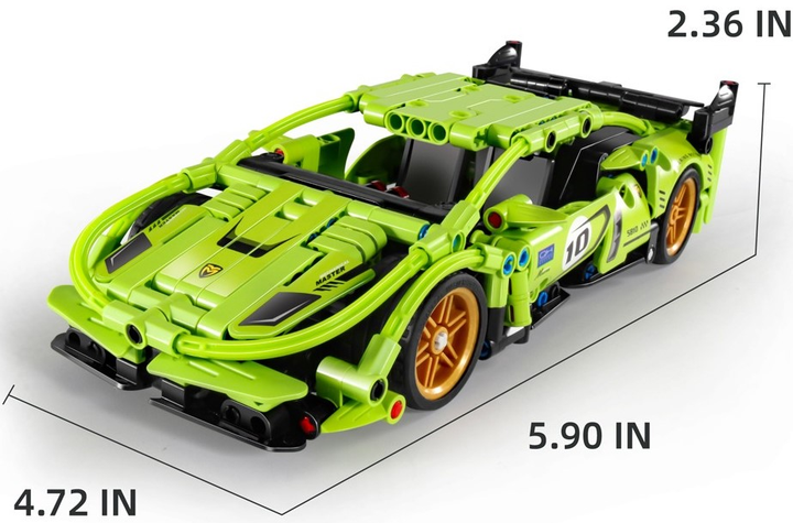 Klocki konstrukcyjne iM.Master 5810 Super Auto zielone 457 szt (6973676040226) - obraz 4