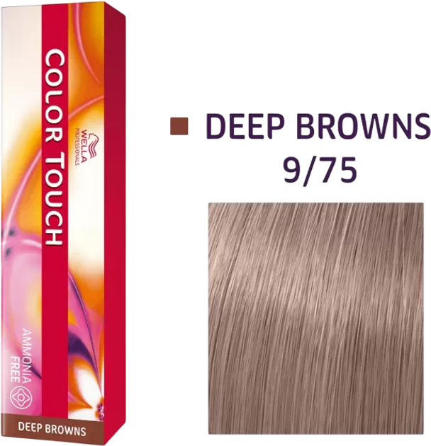 Фарба для волосся Wella Professionals Color Touch Deep Browns 9/75 Світлий Блонд без аміаку 60 мл (3616301119067) - зображення 1