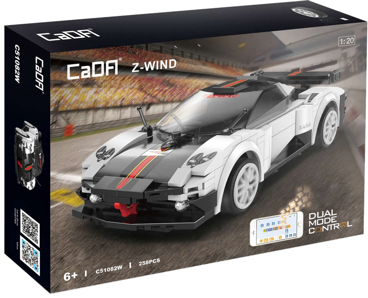 Конструктор CaDa C51082W Z-Wind Sport Car на дистанційному управлінні 258 елементів (6948061929455) - зображення 1