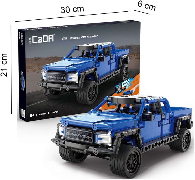 Klocki konstrukcyjne CaDa C52029W Smash Off-Roader 390 szt (6948061927697) - obraz 5