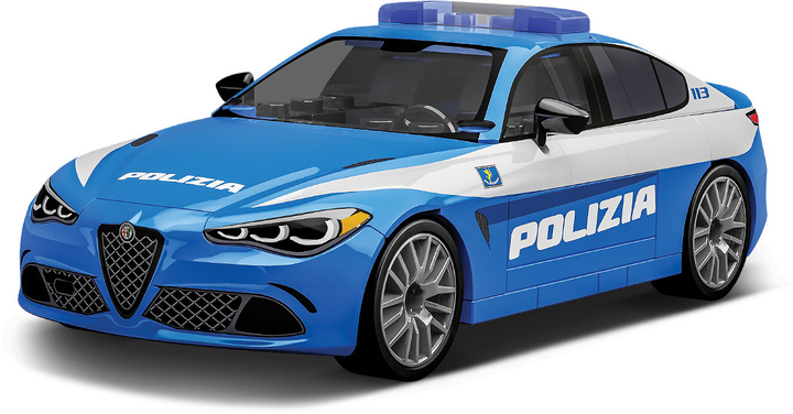 Klocki konstrukcyjne Cobi 24606 Alfa Romeo Giulia Quadrifoglio Polizia 93 szt (5902251246068) - obraz 2