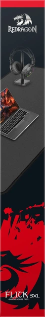 Ігрова поверхня Redragon Flick 3XL P040 Speed Black - зображення 8