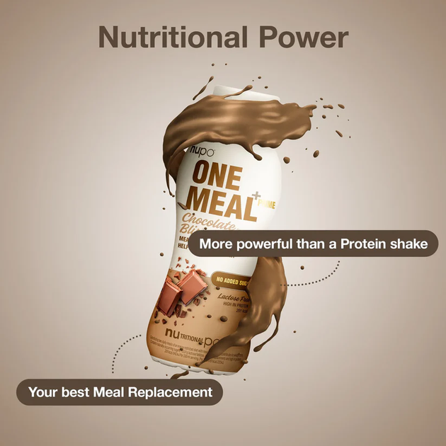 Шейк Nupo One Meal+Prime Chocolate Bliss 12 x 330 мл (5715667090008) - зображення 5