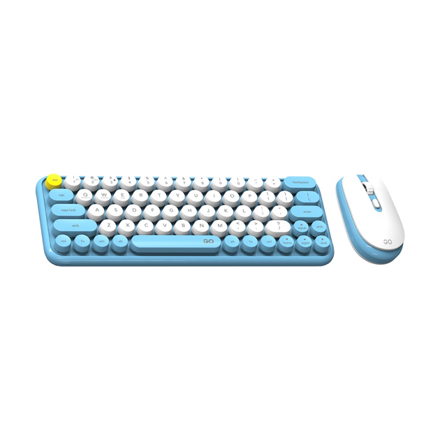 Клавиатура и мышь Fantech Go WK896 синего цвета, работающие по беспроводной технологии - изображение 1