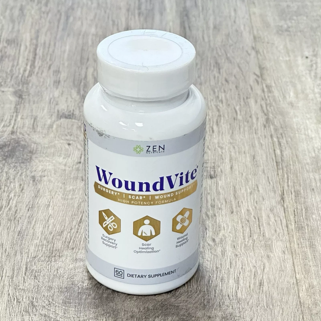 Витамины для заживления ран и шрамов после операции Zen Nutrients WoundVite 60 капсул - изображение 1