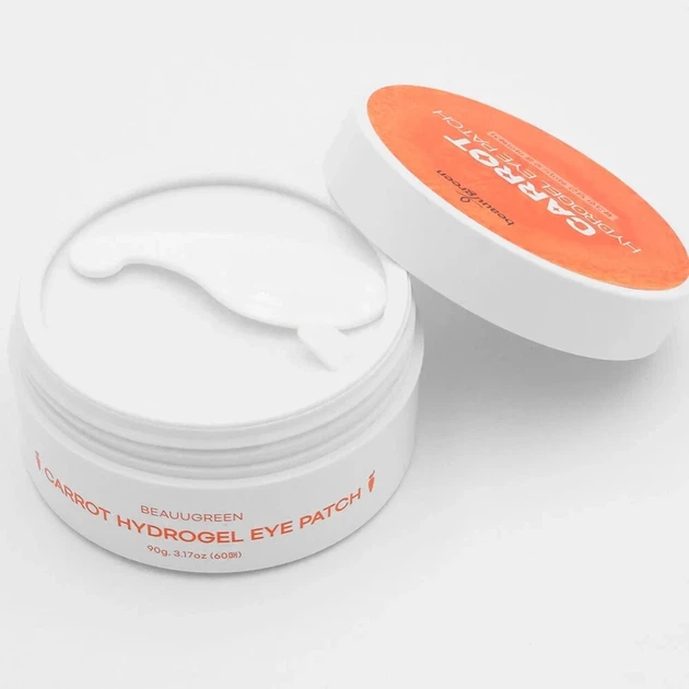 Антиоксидантные гидрогелевые патчи с морковью Beauugreen Carrot Hydrogel Eye Patch 60 шт - изображение 2