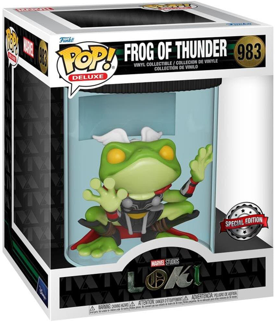 Figurka Funko Pop! Deluxe Marvel Loki Special Edition Frog of Thunder 13.08 cm (889698559300) - obraz 1