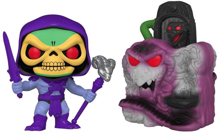 Набір фігурок Funko Pop! Town Masters Of The Universe Skeletor With Snake Mountain 2 шт (889698514699) - зображення 2