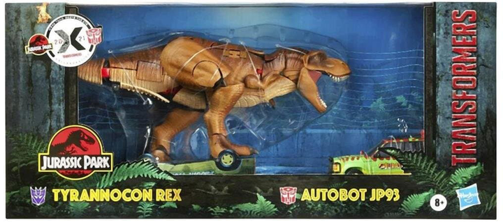 Набір фігурок Hasbro Jurassic Park Transformers Collavorative Tyrannocon Rex & Autobot JP93 2 шт (5010993926442) - зображення 1