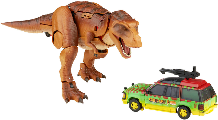 Набір фігурок Hasbro Jurassic Park Transformers Collavorative Tyrannocon Rex & Autobot JP93 2 шт (5010993926442) - зображення 2