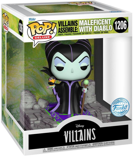 Фігурка Funko Pop! Deluxe Disney Villains Assemble Maleficent with Diablo (889698646796) - зображення 1