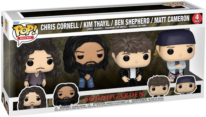 Zestaw figurek Funko Pop! Rocks Soundgarden Chris Cornell Kim Thayil Ben Shepherd Matt Cameron 4 szt (889698753951) - obraz 1