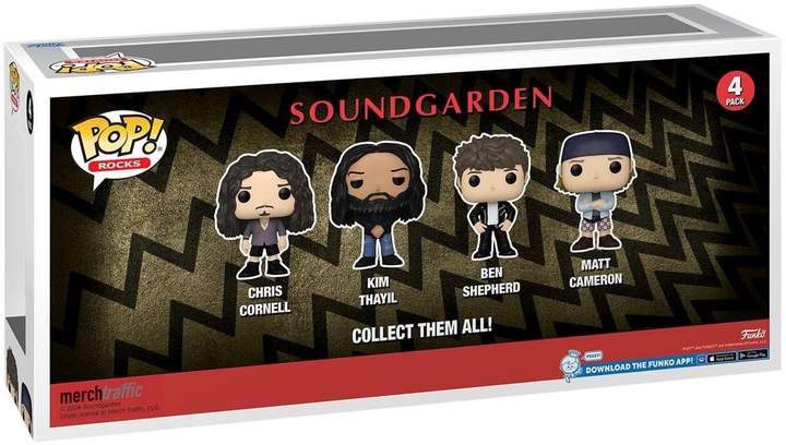 Набір фігурок Funko Pop! Rocks Soundgarden Chris Cornell Kim Thayil Ben Shepherd Matt Cameron 4 шт (889698753951) - зображення 3