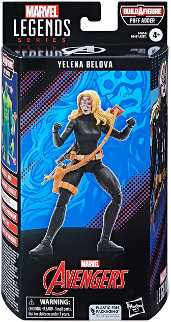 Фігурка з аксесуарами Hasbro Fans Marvel Legends Yelena Belova Black Widow Build-A-Figure Puff Adder 15 см (5010994181147) - зображення 1