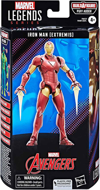 Фігурка з аксесуарами Hasbro Fans Marvel Legends Iron Man Extremis Build-A-Figure Puff Adder 15 см (5010994181178) - зображення 1