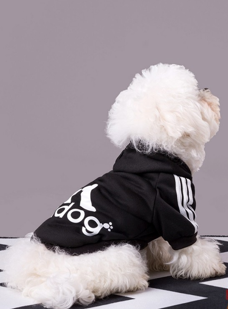 Толстовка для собак Adidog черная S - изображение 2