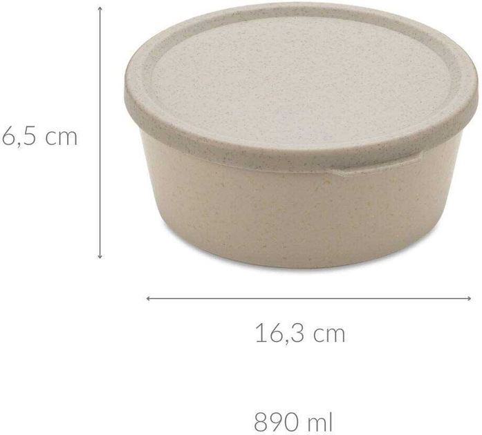 Pojemnik na żywność Koziol Connect Bowl hermetyczny nature desert sand 890 ml (4002942564486) - obraz 2