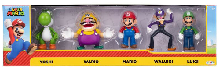 Zestaw figurek Jakks Pacific Super Mario Bros 6 cm 5 szt (0192995424593) - obraz 1