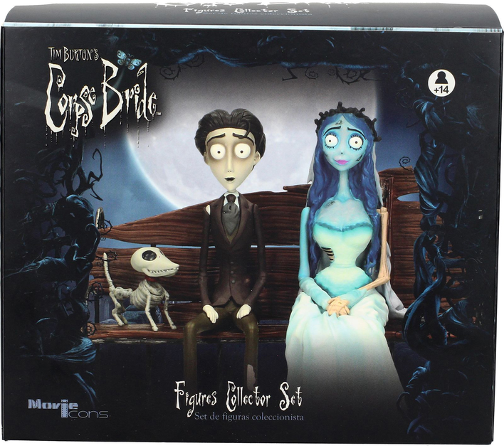 Zestaw figurek Sd Toys The Corpse Bride Emily i Victor na ławce 20 cm (8436546896883) - obraz 1