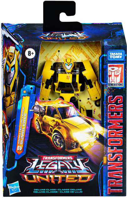 Robot-transformer Hasbro Transformers Legacy United Deluxe Class Animated Universe Bumbleebee 14 cm (5010996195951) - obraz 1