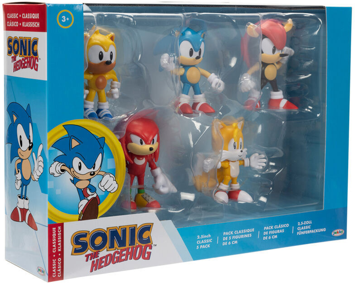 Zestaw figurek Jakks Pacific Sonic The Hedgehog Mr. Eggman + Knuckles + Sonic + Tails + Amy 6 cm 5 szt (0192995419063) - obraz 2