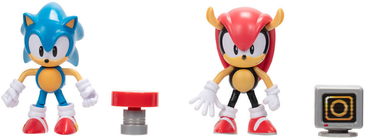 Zestaw figurek z akcesoriami Jakks Pacific Sonic The Hedgehog Sonic and Mighty 10 cm 2 szt (192995415560) - obraz 2