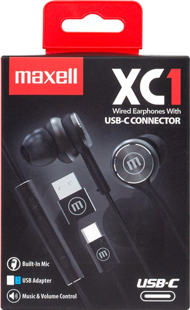 Słuchawki Maxell XC1 Black (25215504501) - obraz 2