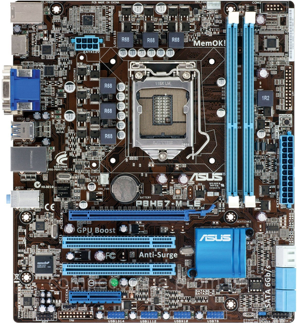Материнская плата Socket 1155 ASUS P8H67-M LE c HDMI ( S1155, DDR3 ...