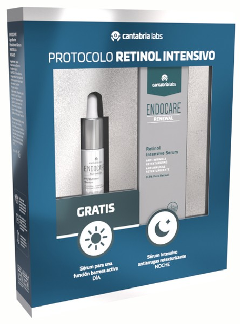 Набір Cantabria Labs Endocare Renewal Intensive Retinol Serum 0.5% 30 мл + Minitalla Age Barrier 10 мл (8436574363746) - зображення 1