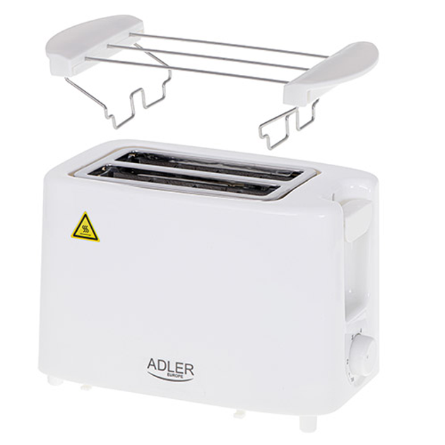 Тостер с решеткой для булочек Adler AD 3223 900W White – фото, отзывы ...